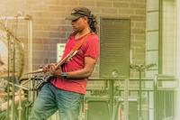 Andy Narsingh on bass - Sound check