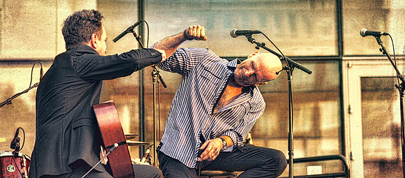 Dave Barret with Michael