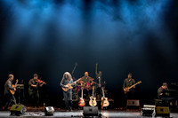 L to R: Geoff Hlibka Guitar,  Osvaldo Rodriguez violin, Johannes Linstead, Tom Bigas drums, Jarrod Ross bass, Jordan Abraham keyboards.