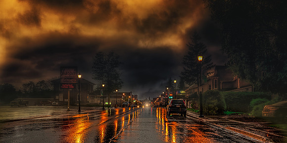 Front street after the rains