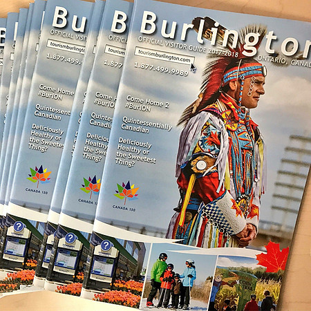 2016-17 Front cover for Burlington Turism